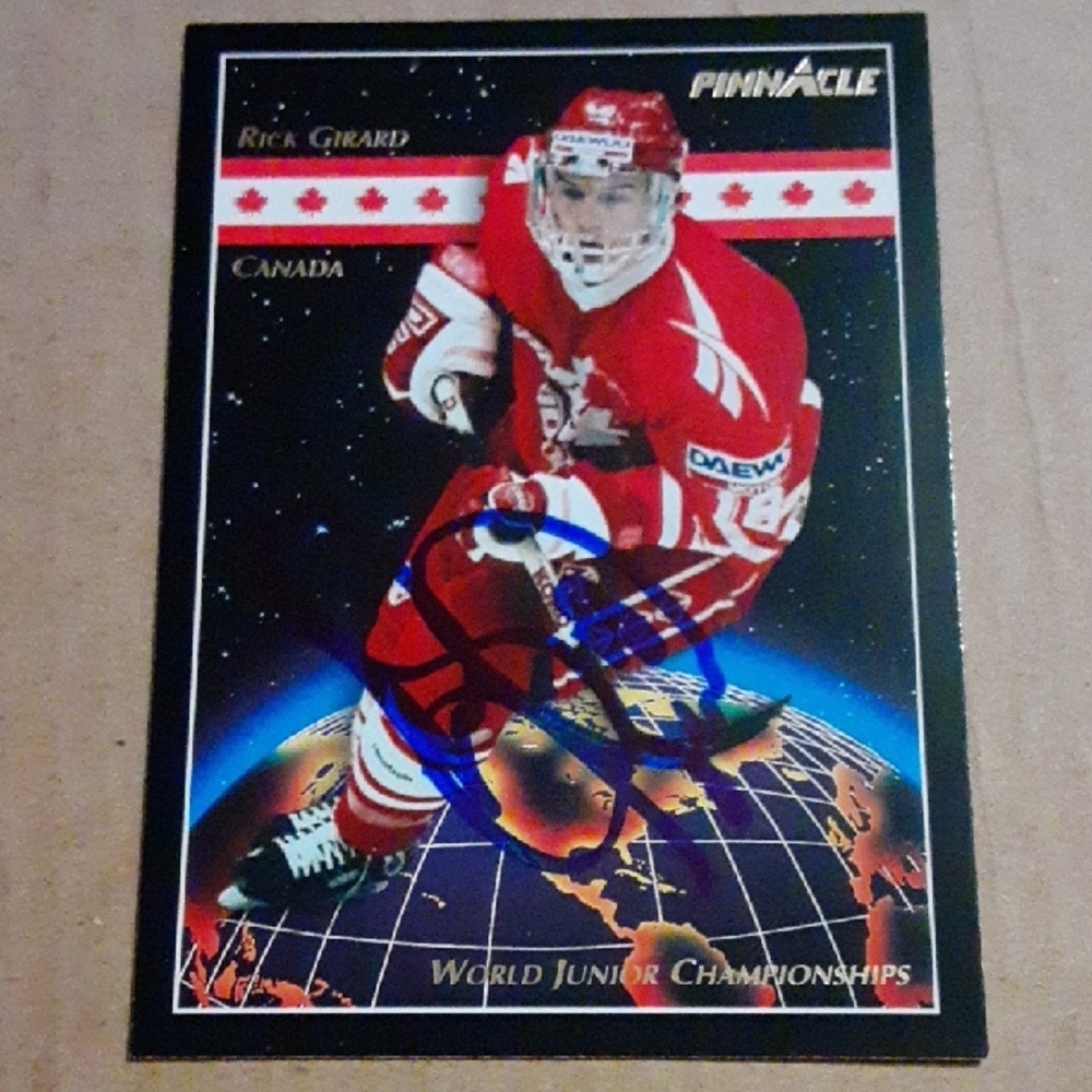 AUTOGRAPHED Rick Girard Team Canada Hockey Trading Card